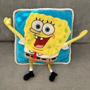 Vintage SpongeBob Squarepants 3D Plush Pillow 2001 Viacom